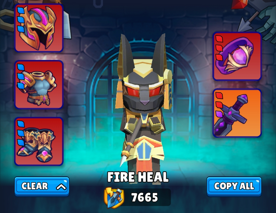 Abyssal Maze Fire Set - Heal