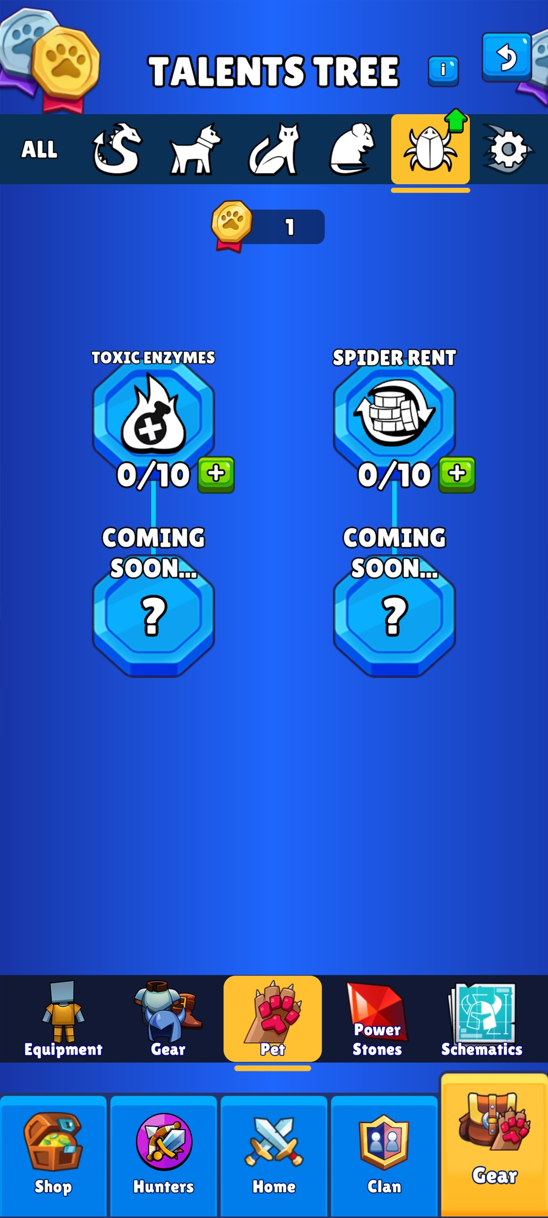 Insect Talent Tree